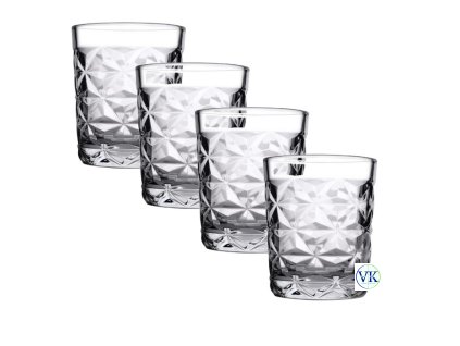 Estrella vizespohár készlet 305 ml, csiszolt mintával, 4 db